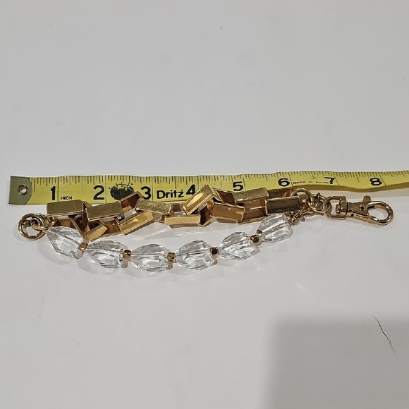 Ann Taylor Gold and Clear Bracelet - Picture 2 of 3